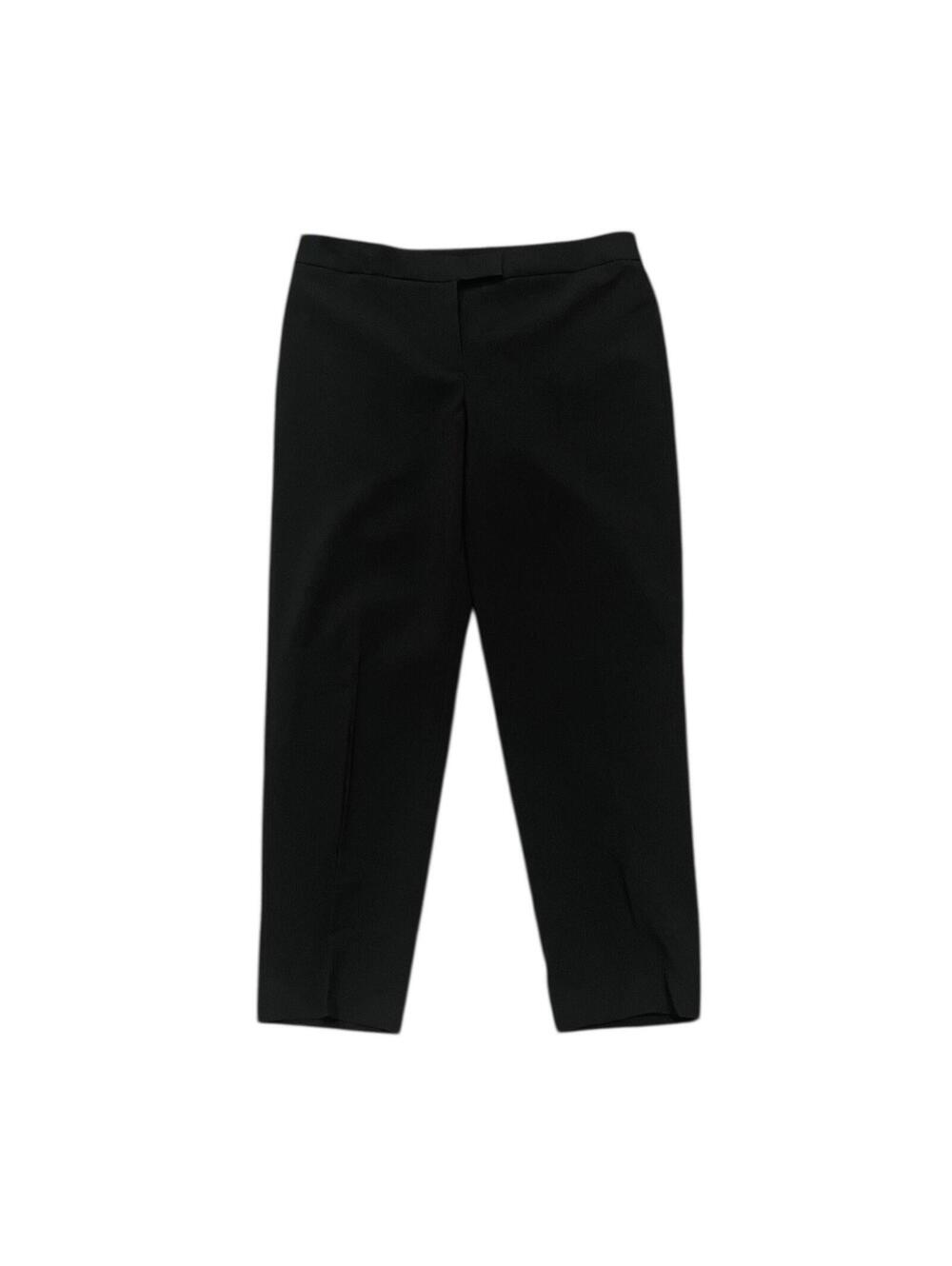Anne Klein Pants Womens 8P Black Dress Career Straight Leg Petite